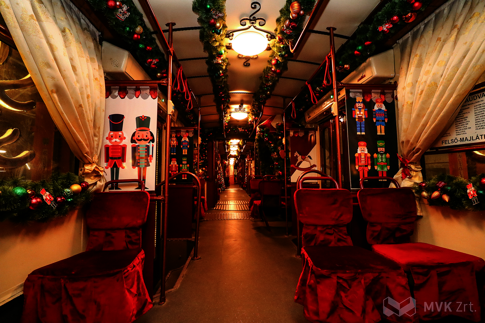 2025 adventi villamos belső fotó